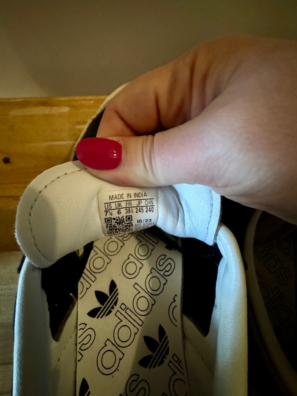 adidas Samba Black Beige Gum Casual Sneakers - Picture 7 of 8